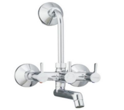 WALL MIXER WITH BEND FOR ARRANGEMENT OF OVERHEAD SHOWER