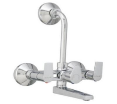 WALL MIXER WITH BEND FOR ARRANGEMENT OF OVERHEAD SHOWER