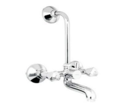 WALL MIXER WITH BEND FOR ARRANGEMENT OF OVERHEAD SHOWER