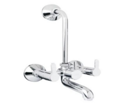 WALL MIXER WITH BEND FOR ARRANGEMENT OF OVERHEAD SHOWER