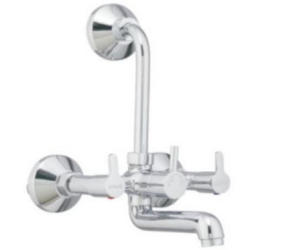 WALL MIXER WITH BEND FOR ARRANGEMENT OF OVERHEAD SHOWER